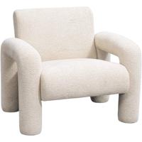 Leen Bakker - Fauteuil Puck - Stof - Crème - 78x88x85 Cm