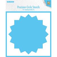Nellie's Choice • precision circle stencils 16-point circle 20x20cm