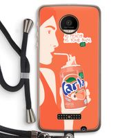 Peach please!: Motorola Moto Z Force Transparant Hoesje met koord