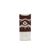 Wanddecoratie DKD Home Decor Rood Natuurlijk Boho 45 x 2 x 115 cm