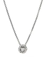 David Yurman collier Petite Infinity en argent sterling serti de diamants - thumbnail