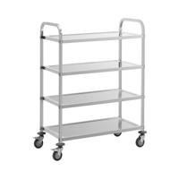 Serveerwagen - 4 planken - 73 x 38 x 3 cm - 144 kg - Royal Catering