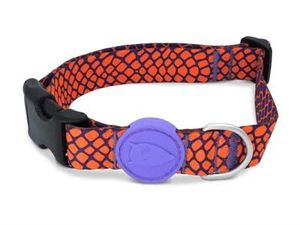 Morso halsband hond gerecycled urban lizard rood (30-42X1,5 CM)