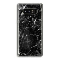 Zwart Marmer 2: Samsung Galaxy Note 8 Transparant Hoesje