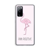 Pink positive: Samsung Galaxy S20 FE / S20 FE 5G Transparant Hoesje