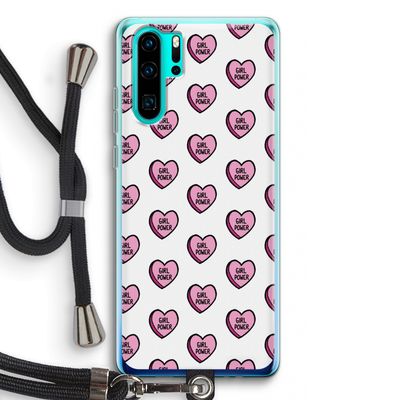 GIRL POWER: Huawei P30 Pro Transparant Hoesje met koord