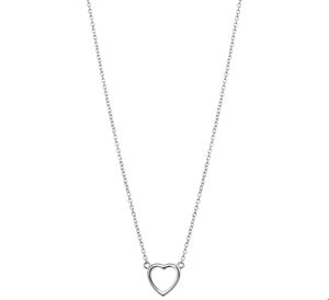 TFT Zilveren Ketting Hart 1,3 cm x 41+4 cm