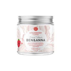 Ben & Anna Strawberry Fluoride Anti-tandplaktandpasta 100 ml