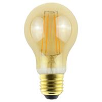 LED Filament lamp E27 - 9 Watt 950 Lumen - A60 - 2200K Warmwit licht - Dimbaar - Amber glas