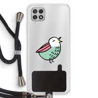 Birdy: Samsung Galaxy A22 4G Transparant Hoesje met koord