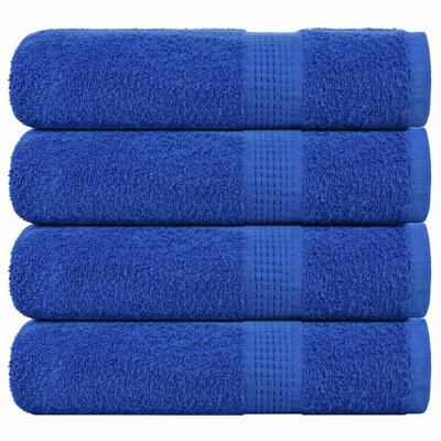 Handdoeken 4 st 50x100 cm 360 g/m 100% katoen blauw