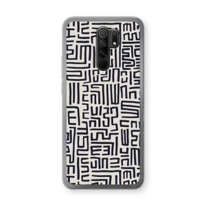 Moroccan Print: Xiaomi Redmi 9 Transparant Hoesje