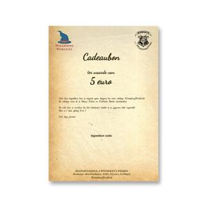 Harry Potter - Cadeaubon 5 euro (digitaal, pdf)