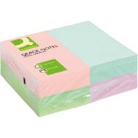 Q-CONNECT Quick Notes, ft 76 x 127 mm, 100 vel, pak van 12 blokken in pastelkleuren