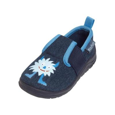 Playshoes pantoffels Monster Jeansblauw-30-31