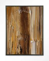 Urban Cotton Wandkleed 'Fluid' 145 x 190cm in Floating Frame - black