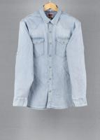 Wrangler Light Blue vintage denim shirt in size L for Unisex