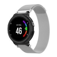 Milanese polsband horlogeband voor Garmin Forerunner 235 22cm (zilver)