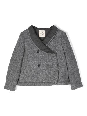 Douuod Kids Blazer met dubbele rij knopen - Zilver