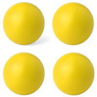 Anti stressballen Relaxman - 4x - geel - 6 cm - Mindfullness - Relax - Ontspannen artikelen