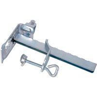 Parasolhouder - voor balkon - zilver - staal - D3,8 cm