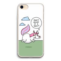 Unicorn: iPhone 7 Transparant Hoesje