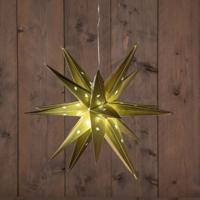 B.O.T. Gold 3D Star 35 cm 10Led Warm White 1,5M - Annas collection