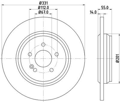 Remschijf 8DD355107241