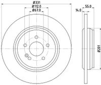 Remschijf 8DD355107241