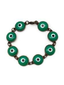 Amir Slama bracelet à breloque Evil Eye - Vert