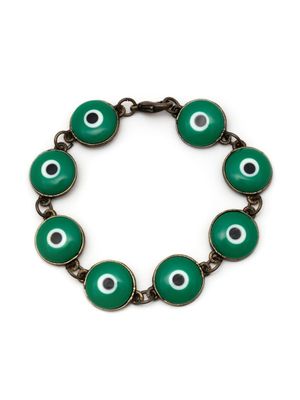 Amir Slama bracelet à breloque Evil Eye - Vert