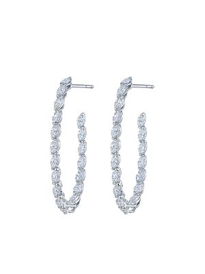 KWIAT boucles d'oreilles en or blanc 18ct ornées de diamants - Argent