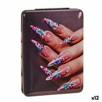 Vergrotende Spiegel Opvouwbaar Nagels (2,5 x 8,5 x 6,2 cm) (12 Stuks)