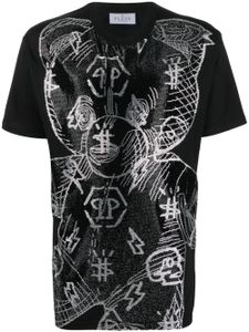 Philipp Plein t-shirt à imprimé graphique - Noir