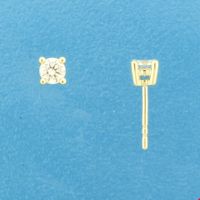 TFT Oorknoppen Diamant 0.40ct (2x0.20ct) H SI Geelgoud Glanzend 4 mm x 4 mm - thumbnail