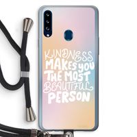 The prettiest: Samsung Galaxy A20s Transparant Hoesje met koord
