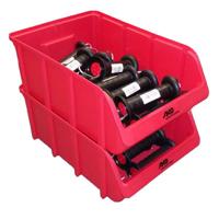 AKO kunststof stapelbak rood 48x305x185cm