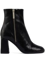 Giuseppe Zanotti bottines Sveva à effet peau de lézard - Noir