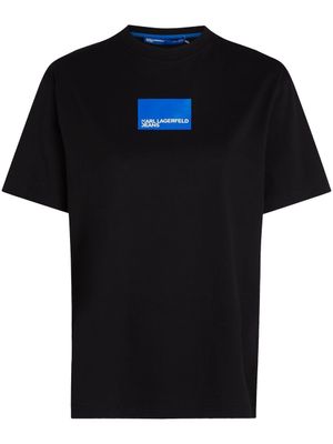 Karl Lagerfeld Jeans t-shirt en coton biologique à logo imprimé - Noir