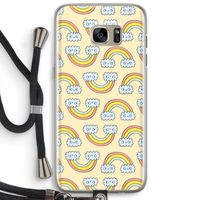 Regenboog: Samsung Galaxy S7 Edge Transparant Hoesje met koord