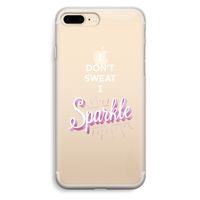 Sparkle quote: iPhone 7 Plus Transparant Hoesje