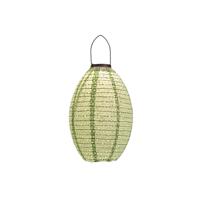 Lampion solar marrakesh 22x32 cm sage groen - Annas collection
