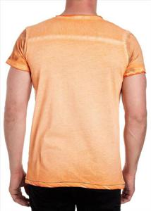 Rusty Neal - Heren T-shirt Orange - 15045