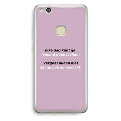 gij zijt ook iemand: Huawei Ascend P10 Lite Transparant Hoesje
