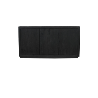 Dressoir Brussel Zwart 3 deuren | 150 cm