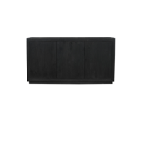 Dressoir Brussel Zwart 3 deuren | 150 cm
