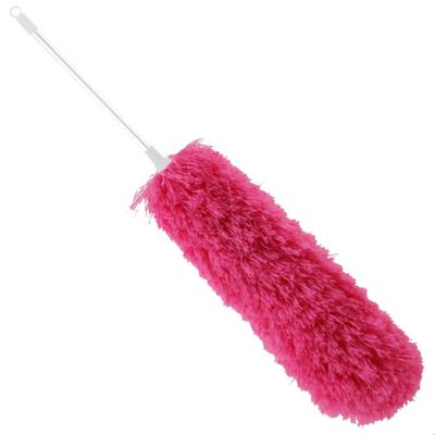 Plumeau/duster - synthetisch - roze - 60 cm - schoonmaak artikel
