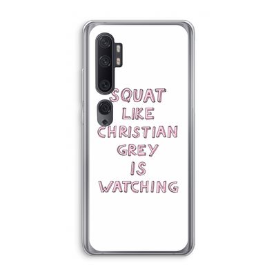 Christian Grey: Xiaomi Mi Note 10 Pro Transparant Hoesje