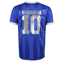 Argentinië Retro Shirt Uit WK 1986 + Maradona 10 - thumbnail