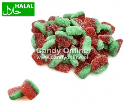 Dolce Plus Dolce Plus - Mini Sour Watermelon Slices 1 Kilo (Halal)